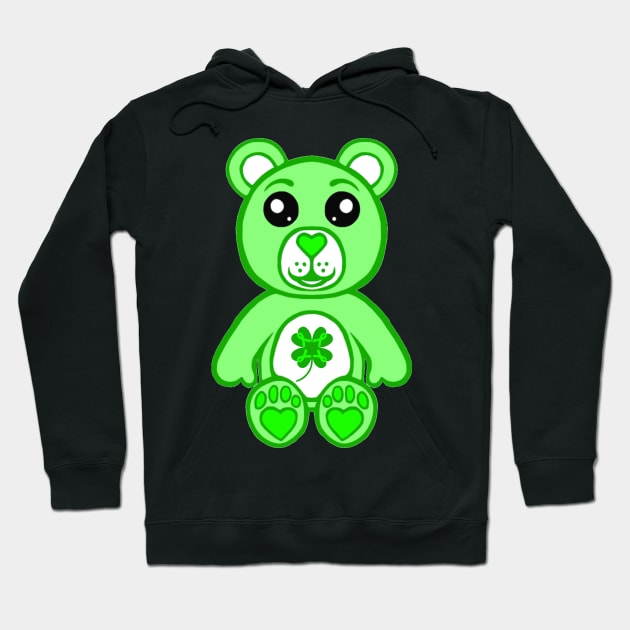 Green Warrior Bear 2.0 Hoodie by CaitlynConnor